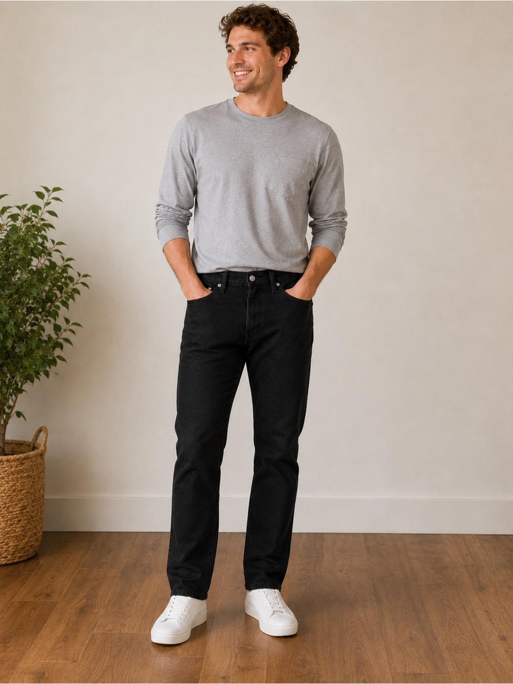 Levi’s 514 Straight Leg Black Jeans Men’s 32x34 NWT Stretch